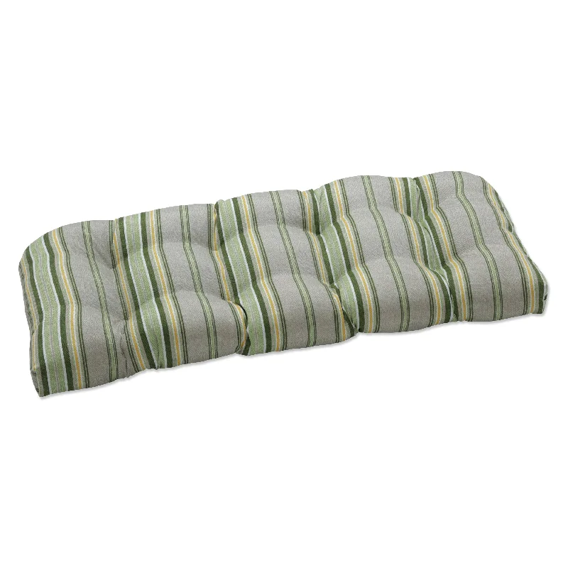 Pillow Perfect Outdoor Terrace Sunrise Wicker Loveseat Cushion - 19 X 44 X 5 - 19 X 44 X 5