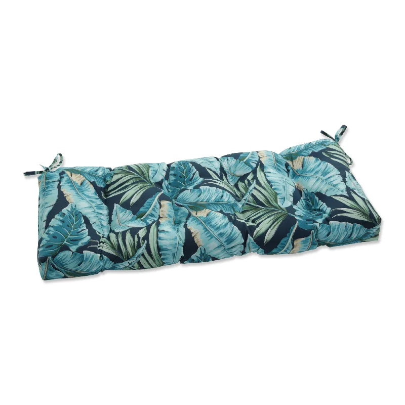 Pillow Perfect Outdoor Tortola Midnight Blue Blown Bench Cushion