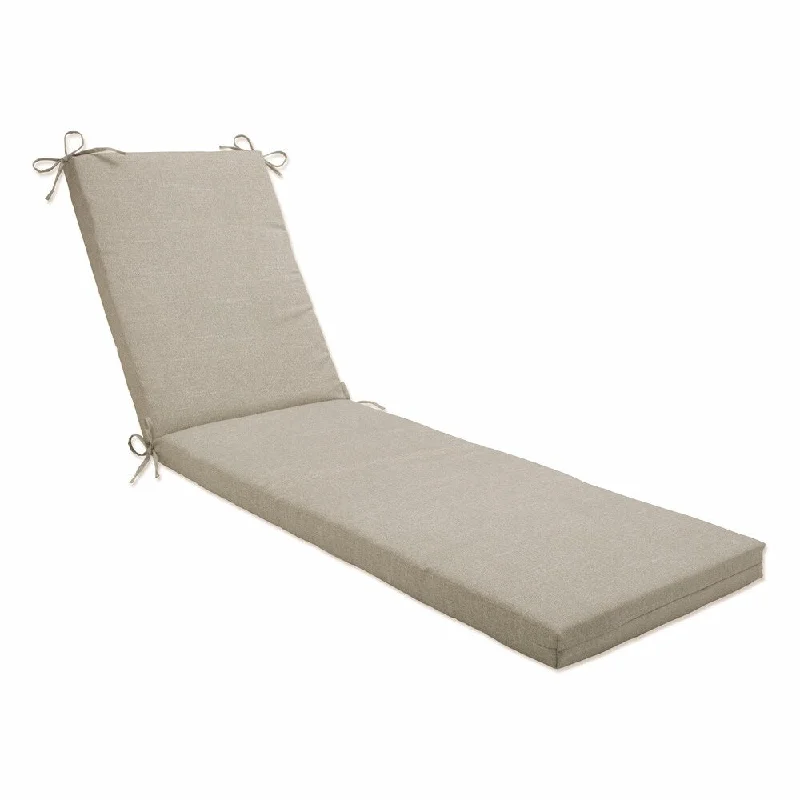 Pillow Perfect Outdoor Tory Bisque Chaise Lounge Cushion 80x23x3 - 80 X 23 X 3 - 80 X 23 X 3