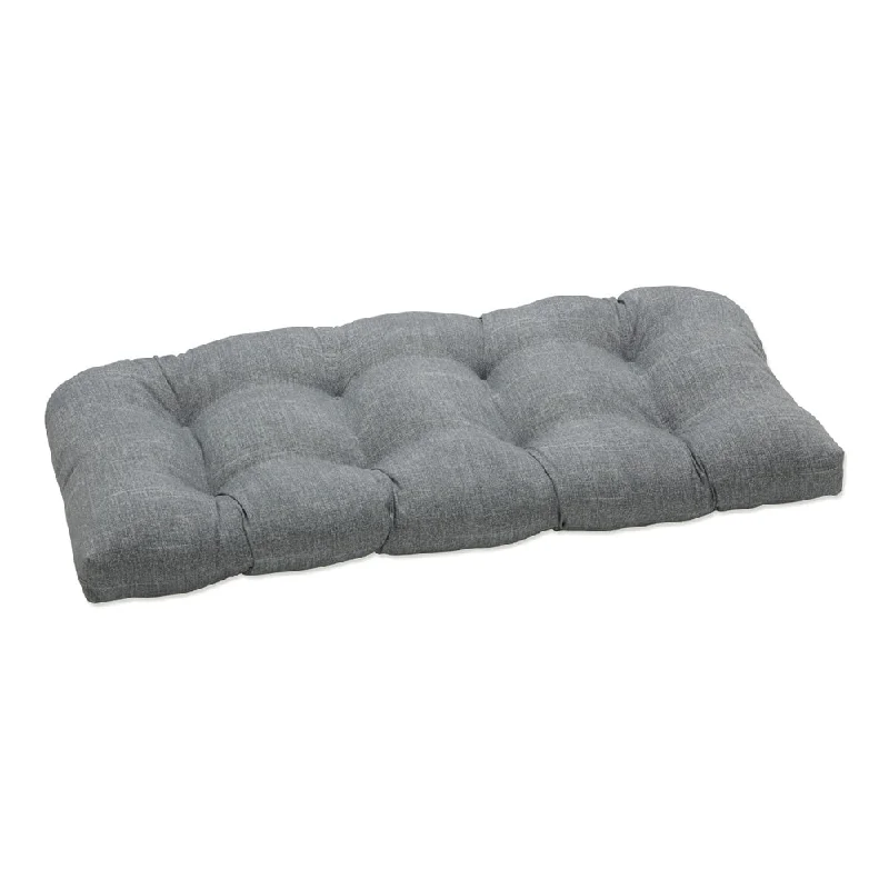 Pillow Perfect Outdoor Tory Graphite Wicker Loveseat Cushion - 19 X 44 X 5 - 19 X 44 X 5