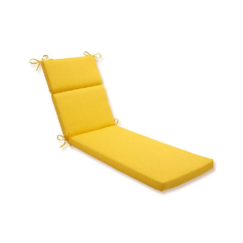 Pillow Perfect Outdoor Yellow Chaise Lounge Cushion