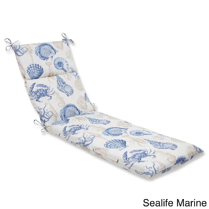 Pillow Perfect 'Sealife' Outdoor Chaise Lounge Cushion