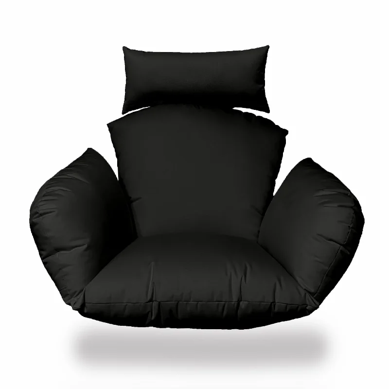 Primo Black Indoor Outdoor Replacement Cushion for Egg Chair - 36" x 40" x 7"