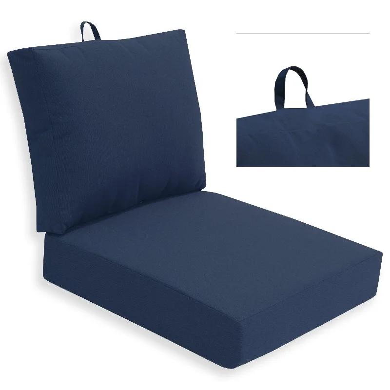 Rectangle Deep-Seat Outdoor Seating Cushions