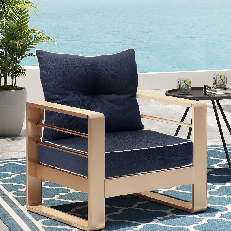 Urban Chic Deep Seat Cushion Set 24 x 24 in Navy - 24" x 24"