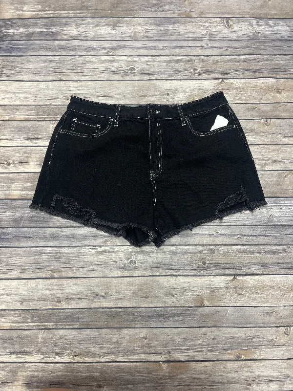 Black Denim Shorts So, Size 14