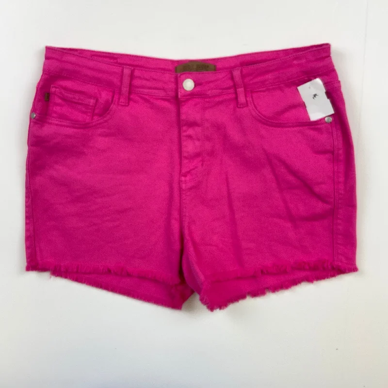 Pink Denim Shorts Judy Blue, Size 14