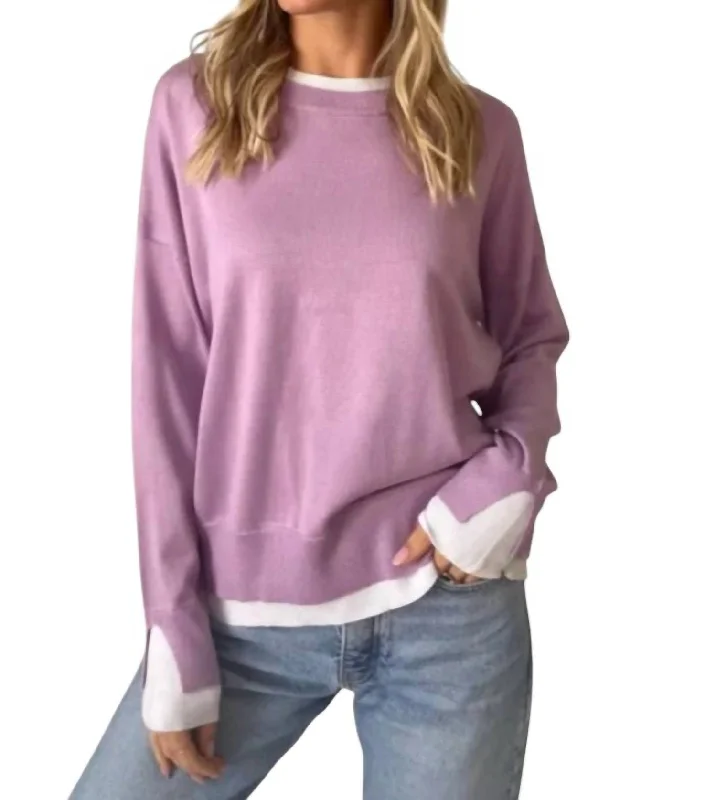 Claire Top In Lavender