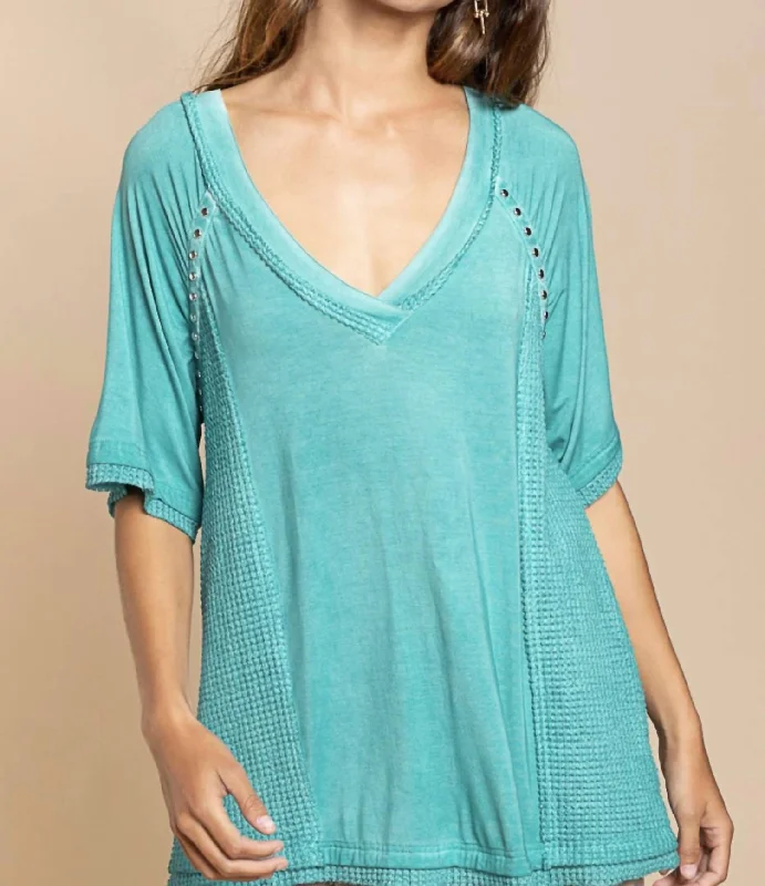 Dori Top In Teal