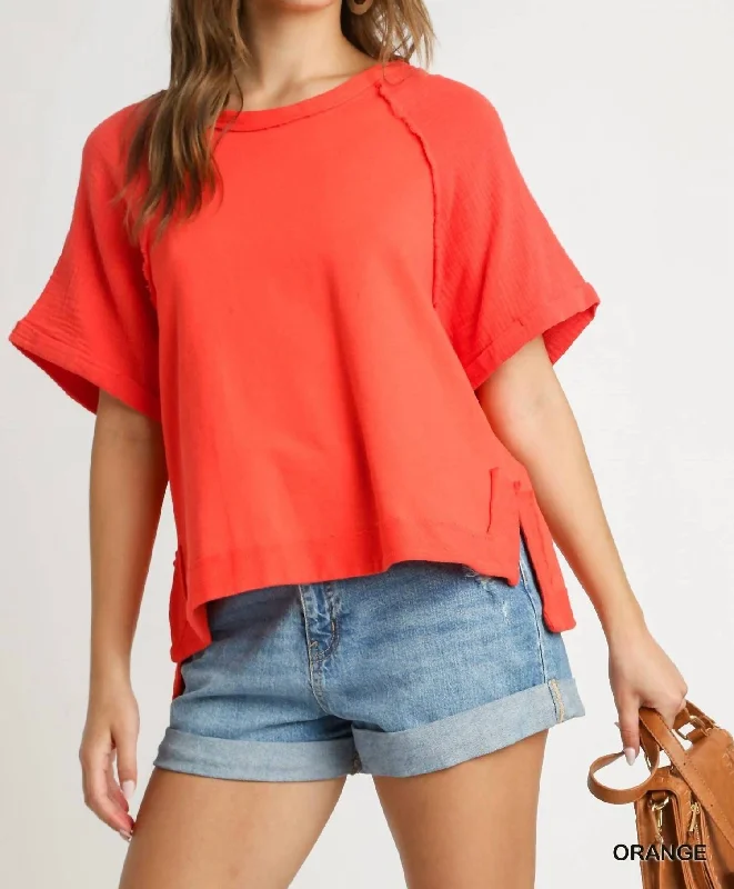 Dreamsicle Top In Orange