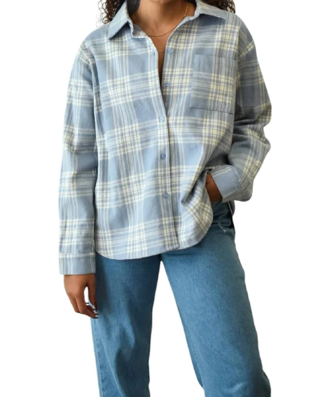 Got It Flannel Shirt In Blue