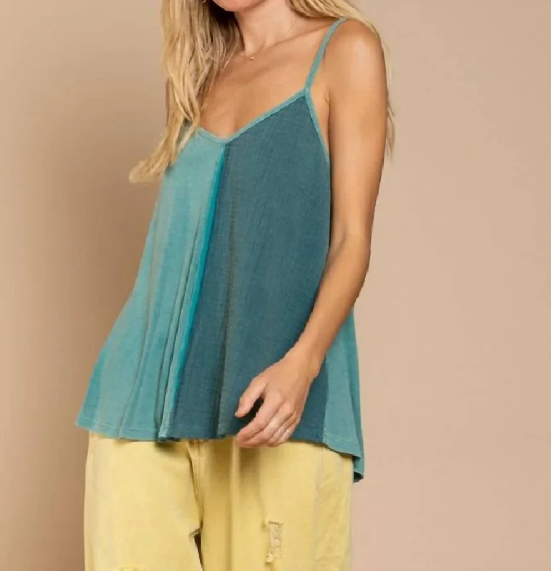 Joanne Tank In Teal