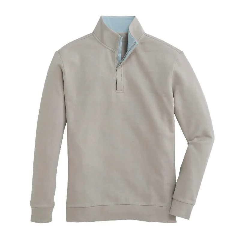 Men's Venture Pique 1/4 Zip Sweatshirt In Mirage Grey