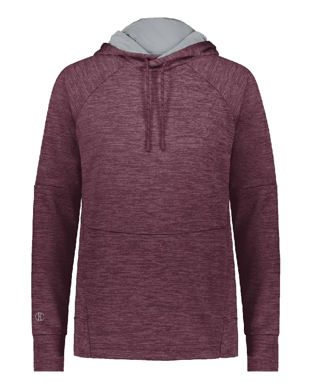 maroon heather/ silver