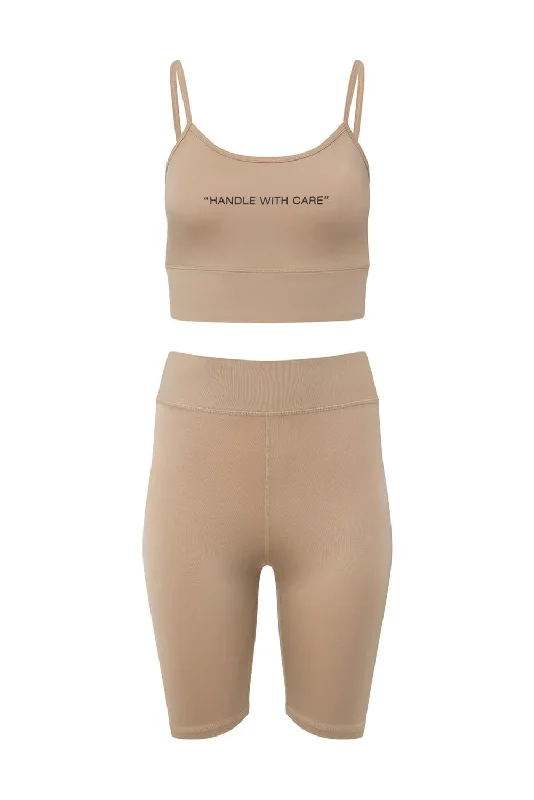 Women's Handle With Care Set In Tan