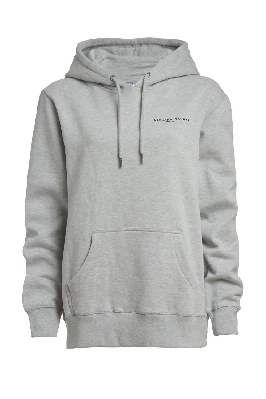 Women's Organic Cotton Hoodie In Grey