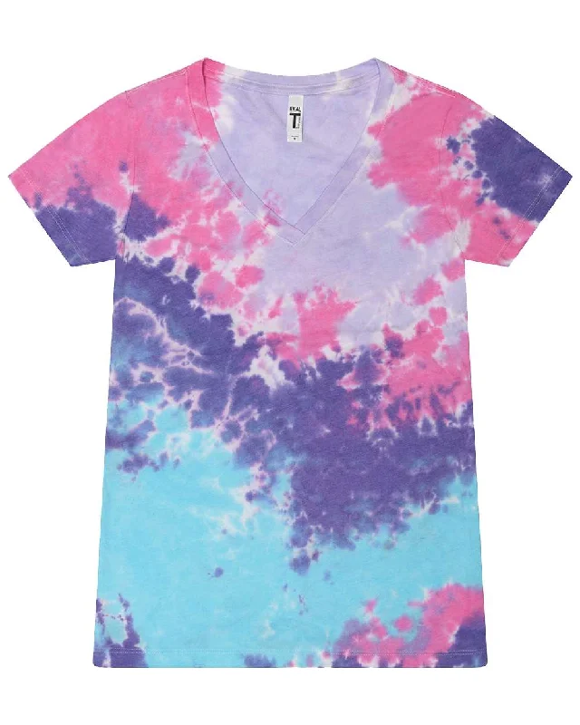 Women's Tie-Dyed V-Neck T-Shirt