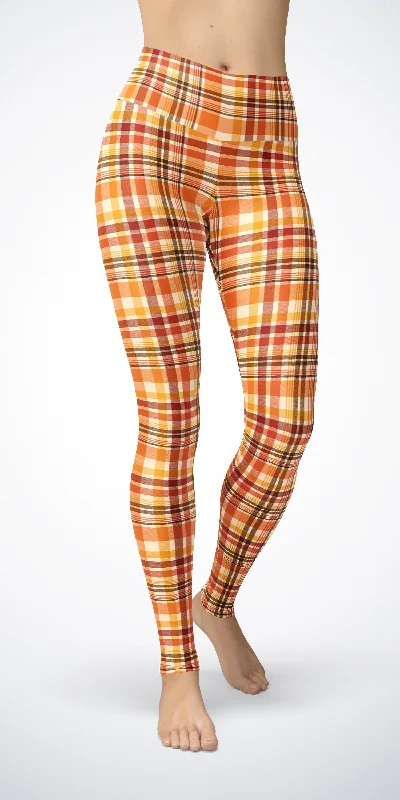 Pumpkin Plaid - Classic Legging