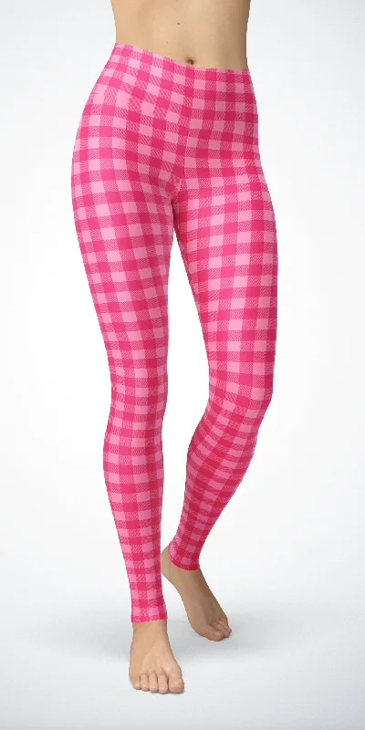 Sweet Pink Plaid - Classic Legging